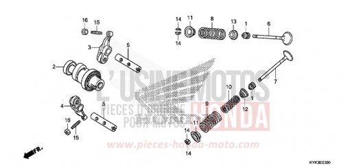 ARBRE A CAMES/SOUPAPE CRF110FH de 2017